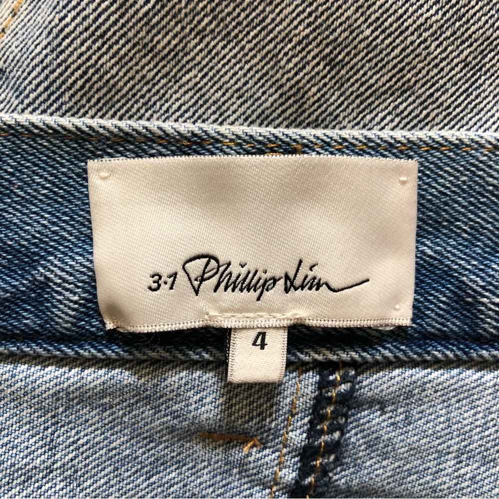 3.1 Phillip Lim Asymmetrical Zip Denim Skirt - Picture 8 of 10